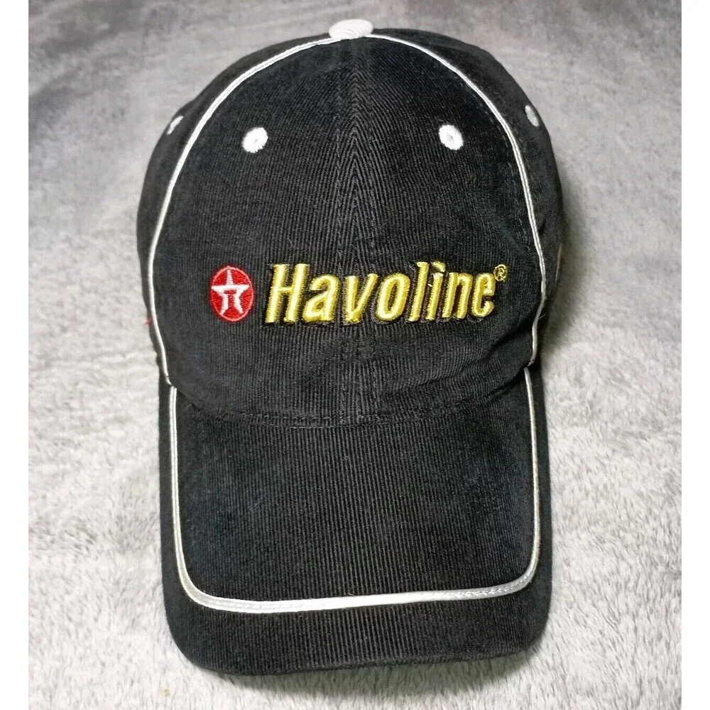 Rare Corduroy NASCAR Havoline Ganassi Racing 42 Cap Strapback Hat Embroidered